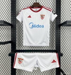 Sevilla FC 2025-26 Home Kids Kit