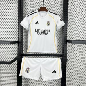 Real Madrid 2025-26 Home Kids Kit