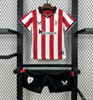 Athletic Bilbao 2025-26 Home Kids Kit