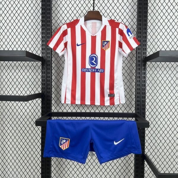 Atletico Madrid 2025-26 Home Kids Kit