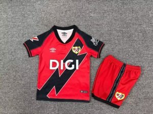 Rayo Vallecano 2025-26 Away kids Kit