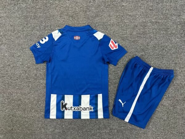 d241b0d7 Deportivo Alavés 2025-26 Home Kids Kit