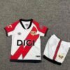 defae871 Rayo Vallecano 2025-26 Home kids Kit