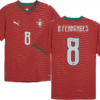 Portugal Bruno Fernandes #8 2026 Home Fan Version